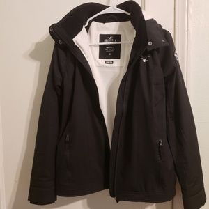 Hollister All-Weather, Fleece-lined black jacket